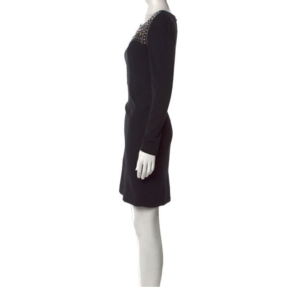 Alice By Temperly Black Beaded Dress Size 4 - Picture 2 of 6